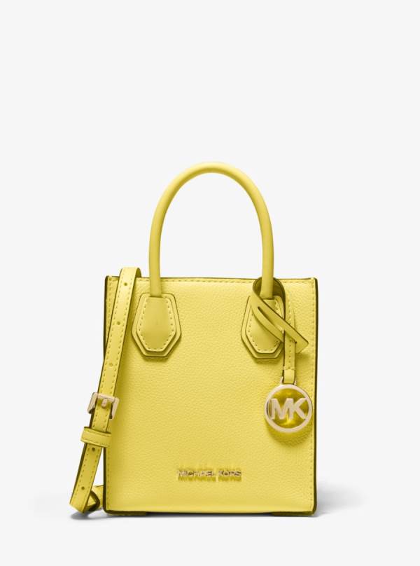 Damske Prenosná Taška Michael Kors Mercer Extra-Small Pebbled Leather Oranžové - Kabelky Michael Kors Nejlevnejsi | TKUCL-7683